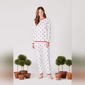 LAKE & Sister Parish Collab Whimsical Star Pattern 100% Pima Cotton PJ'S Size S